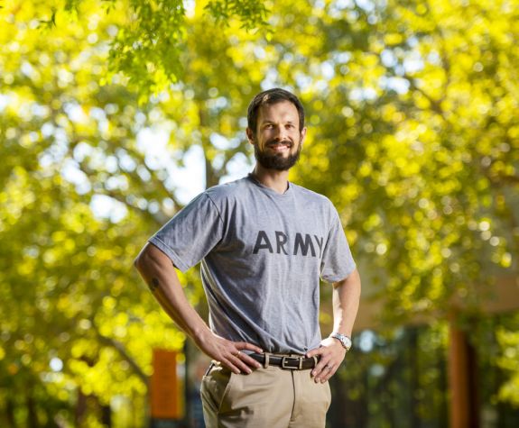 veteran student on the Sacramento campus