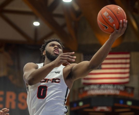 basketball student scoring a point