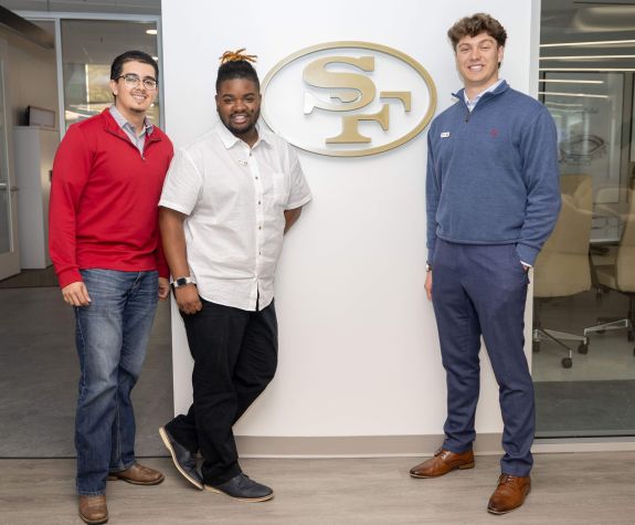 Interns in the 49ers' offices