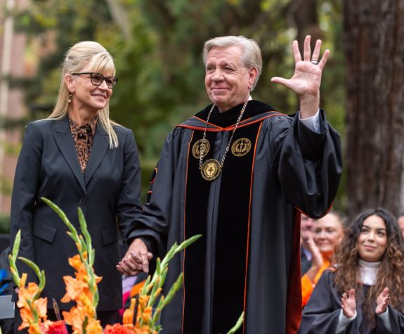 Chris Callahan and Jean Callahan at his investiture 