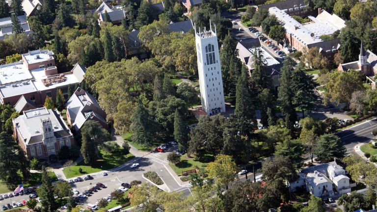 Campus and entry road