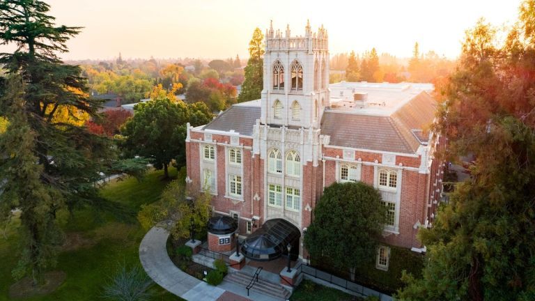 Faye Spanos Concert Hall Sunset
