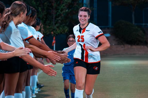 Pacific women's soccer player