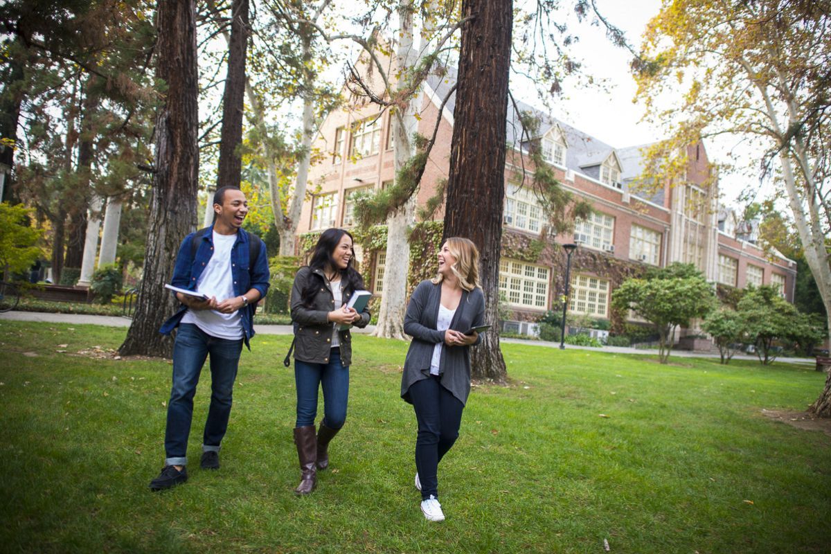students walking 