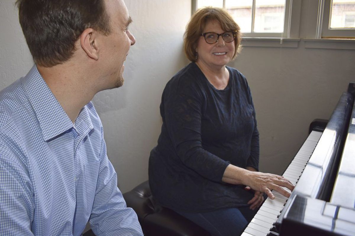 a piano lesson