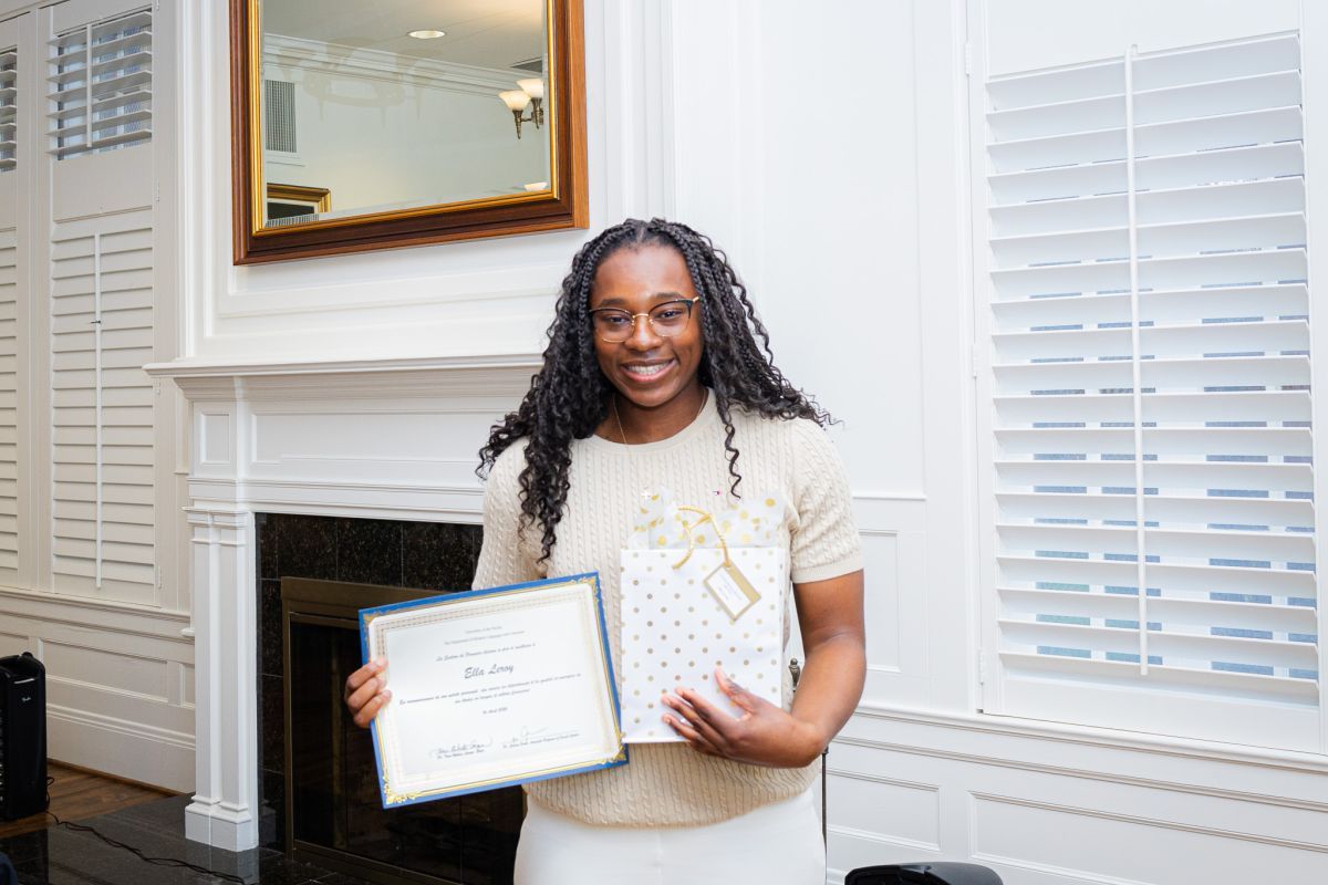 Student Ella LeRoy award ceremony