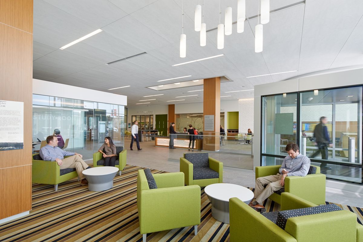 people sitting in chairs at Dugoni School of Dentistry