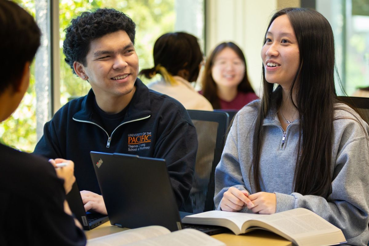 A group of students studying.