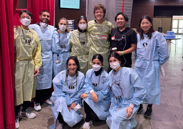 students at Project Homeless Connect