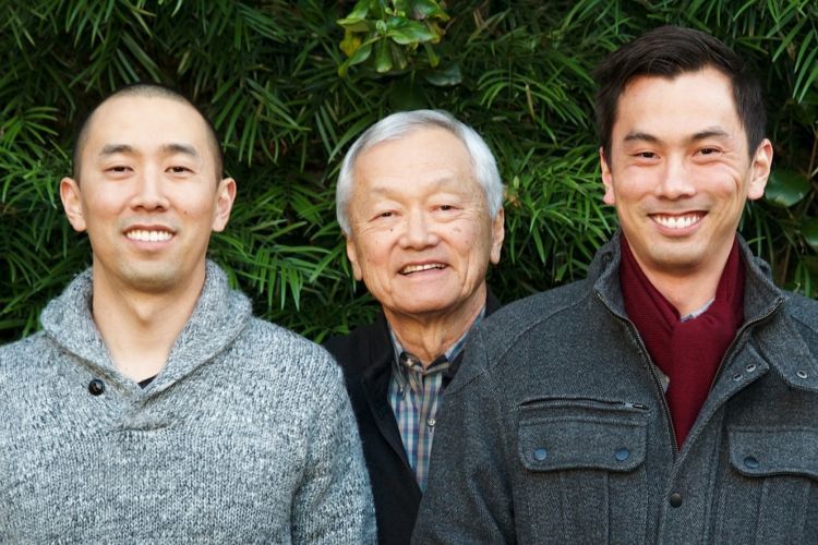 Norman Kobayashi with his two sons