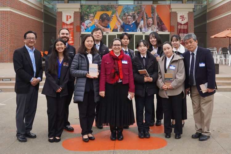 Students and faculty from Pacific and University of Tokyo