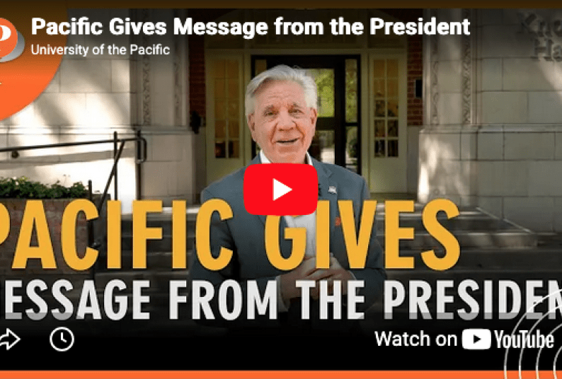 Pacific Gives Message from the President