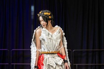 University of the Pacific students show off sustainable clothing at the annual Green Fashion Show.