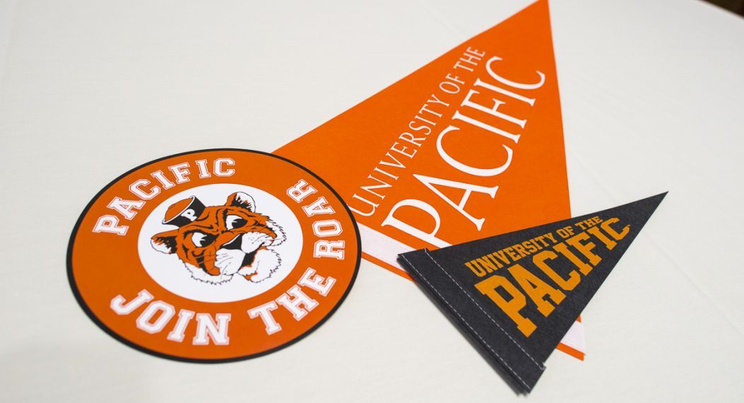 collage of University of the Pacific swag