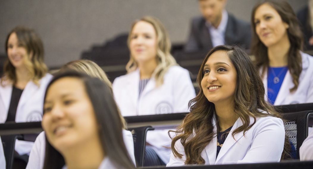 Physician Assistant students celebrate the completion of their program at the White Coat Ceremony.