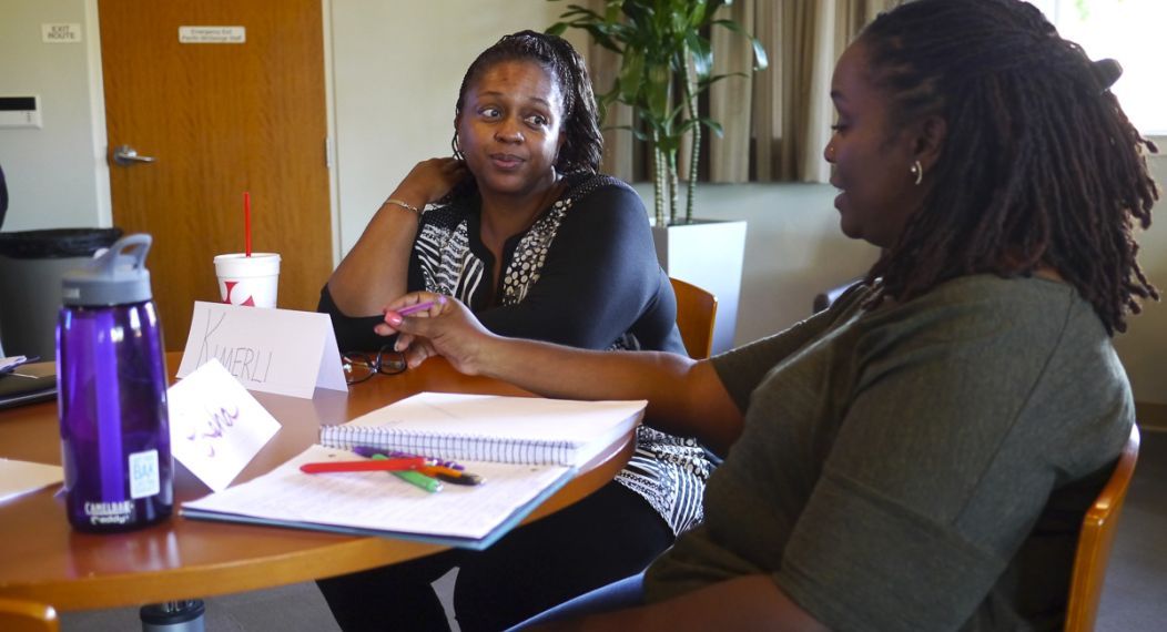 Students in the Transformative Action in Education program in University of the Pacific's Benerd College in Stockton, CA