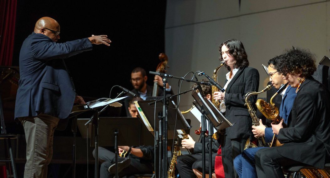 University of the Pacific jazz students performing