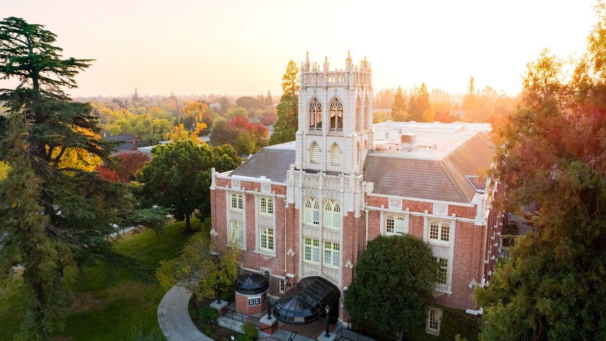 Faye Spanos Concert Hall Sunset