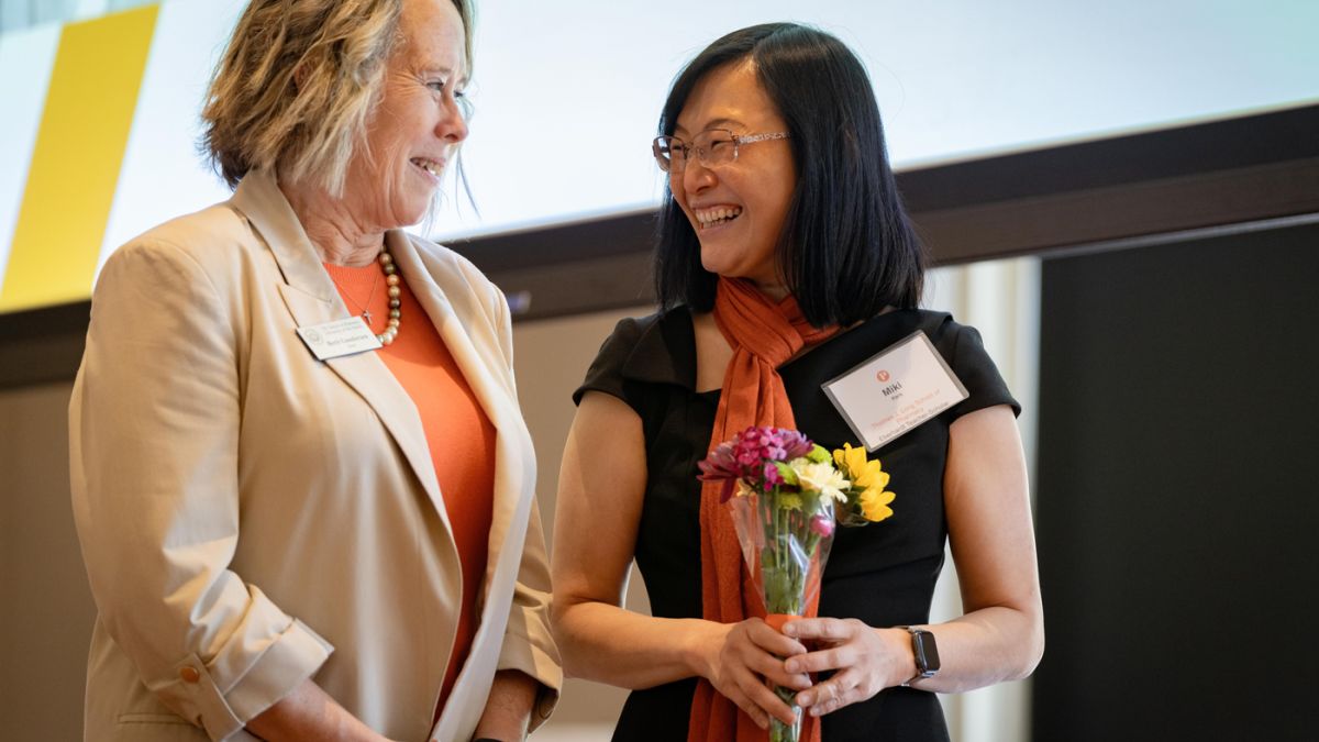 Dean Gundersen and Professor Miki S. Park